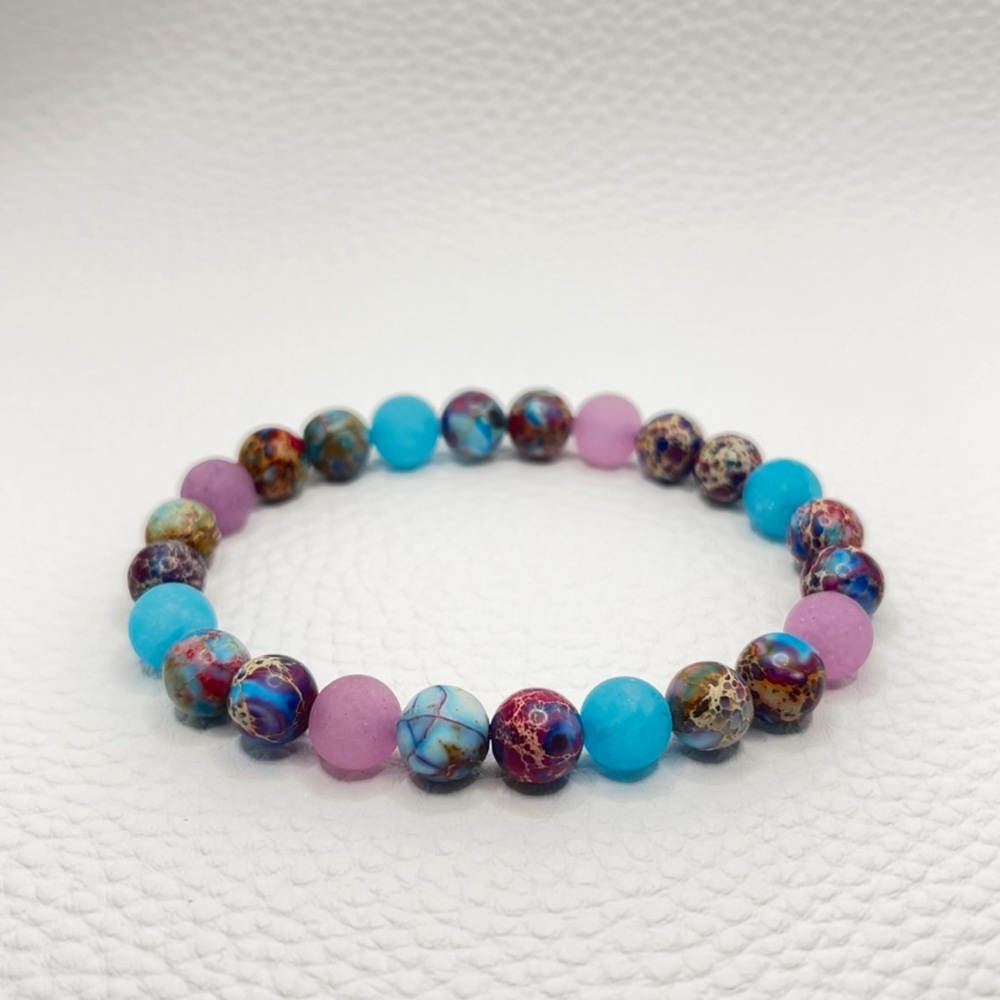 Colorful Beaded Gemstone Bracelet